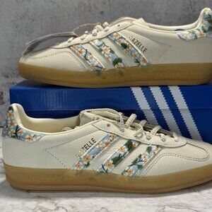 Adidas Gazelle Indoor X Liberty London Shoes - New Women's Cream White Sz7w